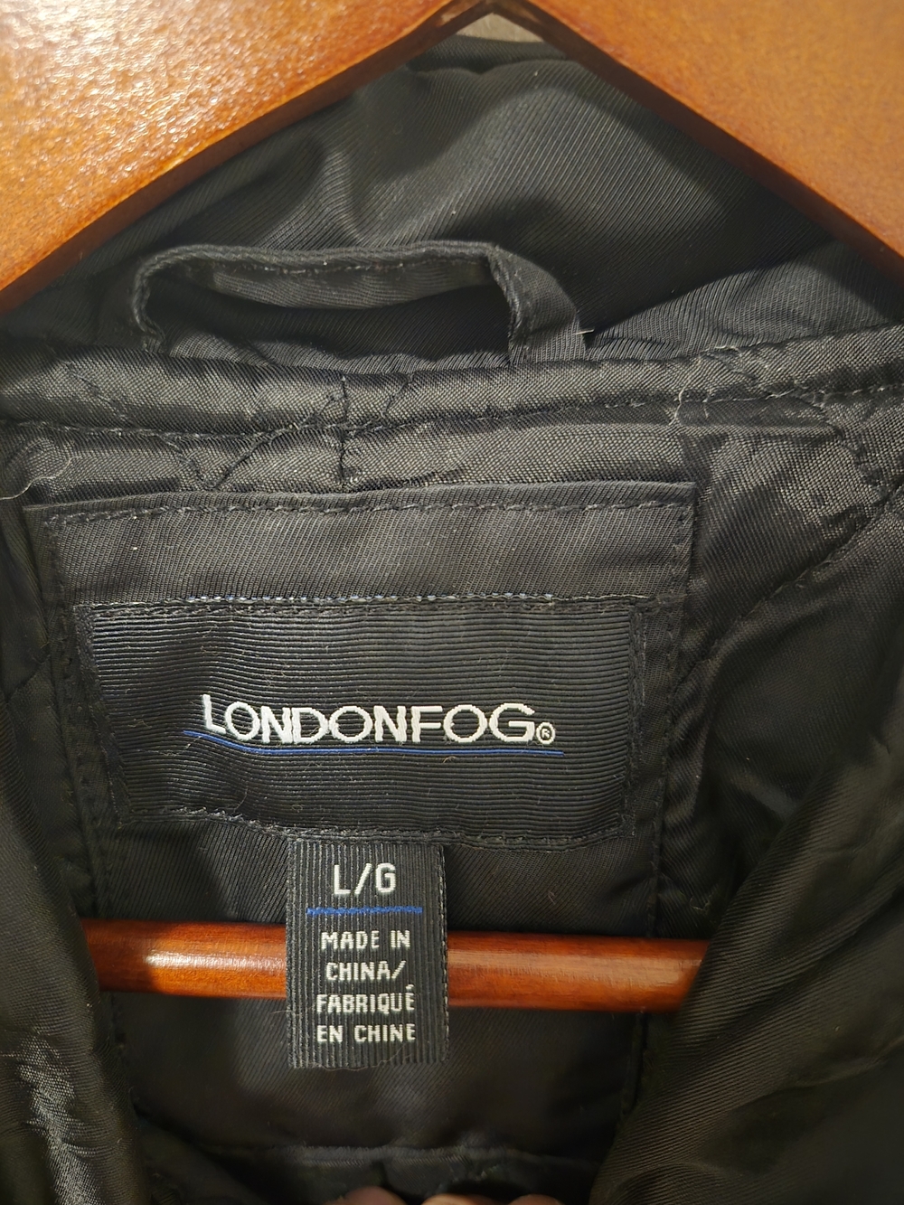 London Fog Black Hooded Utility Jacket - Picture 3 of 12